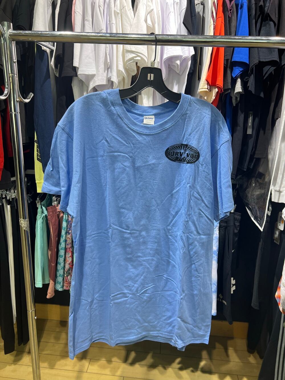 Survivor TV Show T Shirt Blue Sz L